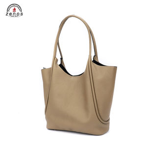 Sac fourre-tout en cuir véritable, motif TOGO, sac à bandoulière, élégant sac à main fait à la main, grande capacité, sac panier pour femmes - Product Image 2