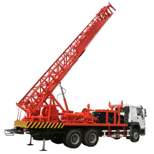 Truck Mounted Drilling Rig 300m Depth Rotary Truck Mounthed Borehole Drilling Machine Sino Truck Rotary Table Mounted Water Dril