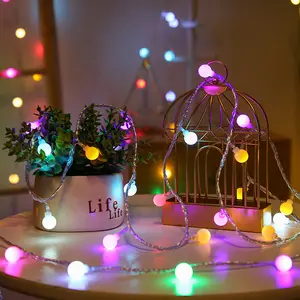 Indoor Outdoor Ip65 Wasserdicht Warmweiß Plug In Weihnachts baum Dekorative Led Globe Ball String Lichterkette