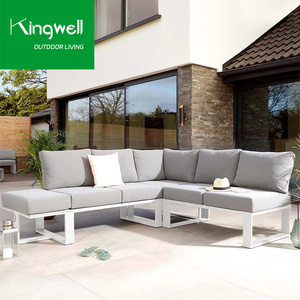 <strong>All</strong> Weather Outside Patio <strong>Set</strong> Wholesale Aluminum <strong>Sofa</strong> Chair Outdoor Furniture L <strong>Shaped</strong> <strong>Sofa</strong> <strong>Set</strong> - Product Image 1
