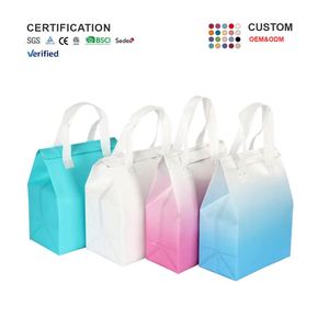 Sac isotherme jetable personnalisé de haute qualité, écologique, en non-tissé, pour la restauration, les aliments froids, les gâteaux, les sandwichs, les collations, le pain - Product Image 3