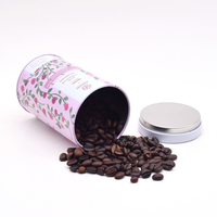 Boîte en fer blanc ronde personnalisée de qualité alimentaire pour thé, biscuits, cadeaux, emballage métallique pour café et thé