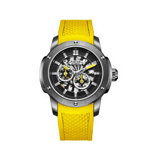 Montre-bracelet mécanique de sport de luxe pour hommes 41mm cadran en acier inoxydable ETA mouvement automatique conception creuse bracelet en caoutchouc de mode - Product Image 2