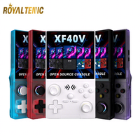 Lecteur de jeu portable XF40V personnalisé 64 Go 128 Go Classique 20 + simulateurs 4000mAh RK3326 Console de jeu à puces pour cadeau de Noël pour enfants