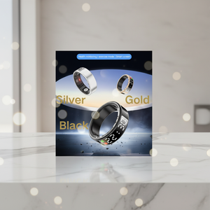 Bague connectée de suivi d'activité électronique avec écran, NFC, Wi-Fi, compatible Android/iOS, suivi de fréquence cardiaque et de sommeil, application, fonction de défilement <span class=keywords><strong>TikTok</strong></span> - Product Image 6