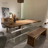 EKAR meubles écologique maison moderne rectangle grande table à manger en bois