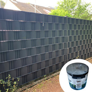 Bande de clôture <span class=keywords><strong>rigide</strong></span> de confidentialité de 1.2mm <span class=keywords><strong>d</strong></span>'épaisseur 19cm X 26m réduction du bruit pour la couverture de treillis métallique en métal de cour et de ranch - Product Image 1