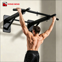 Barre horizontale murale réglable RONGNENG RNB02 en acier au carbone, gain de place, barres parallèles multifonctionnelles, équipement de gym à domicile