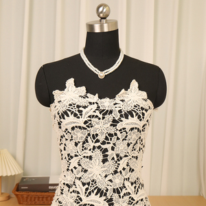 Il tessuto di pizzo floreale del tessuto del pizzo del cotone del buon prezzo del settore dal tessuto dell'asso di cantiere <span class=keywords><strong>Guipure</strong></span> - Product Image 6