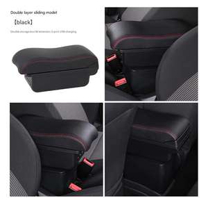 Reposabrazos Central para Asiento de Coche, Caja de Almacenamiento sin Perforaciones para <span class=keywords><strong>Volkswagen</strong></span> <span class=keywords><strong>Polo</strong></span> 04-11 - Product Image 6