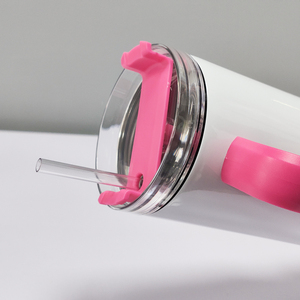 Topjlh Thủ Công In Ấn Cá Nhân Trống Thăng Hoa Khoảng Trống Sản Phẩm 40Oz Thép Không Gỉ Cốc Với Xử Lý Và Rơm - Product Image 5