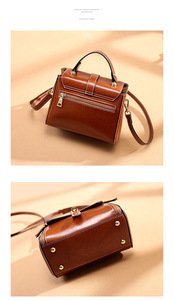 Nouveaux sacs à main de créateurs à bandoulière en cuir véritable pour femmes, sacs à main en cuir de vachette pour filles - Product Image 6