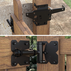 Bản lề + chốt nhiệm vụ nặng nề tự đóng cửa bản lề cổng có thể điều chỉnh cổng Kit hai cách cửa chốt phần cứng thiết lập cho vinyl/Gỗ hàng rào - Product Image 3