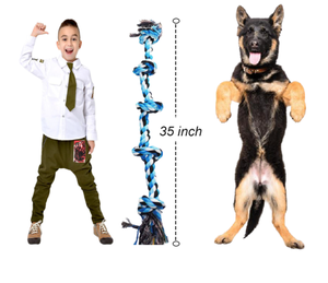 Giocattoli in corda per cani per masticatori aggressivi <span class=keywords><strong>di</strong></span> grandi e medie dimensioni giocattolo in corda per cani resistente per cani indistruttibili <span class=keywords><strong>di</strong></span> taglia grande. - Product Image 5
