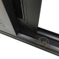 Vidrio de aluminio Fácil operación Ventanas Foshan Aluminio Diseño moderno Ventana corredera
