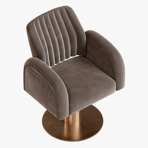 Sillón de Barbería Moderno y de Lujo, Resistente, con Materiales de Cuero y PU para Peluquería - Product Image 2