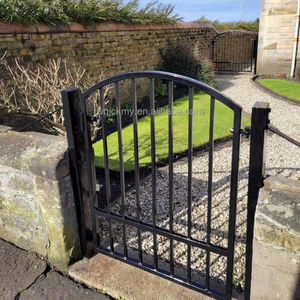 עיצוב פשוט מגולוון שער שביל ברזל מחושל גינה לחצר - Product Image 4