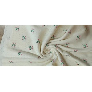 Tissu côtelé Pointel léger et élastique pour la production de vêtements confortables pour femmes et enfants, provenant d'un fournisseur indien, à vendre. - Product Image 1