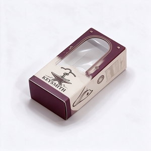 Wholesale Custom Printed Paper Boxes With Clear Display Window <b>For</b> Phone <b>Lanyard</b> <b>Key</b> Chain Keyring Packaging - Product Image 5