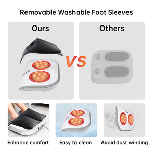 Masajeador de Pies Inteligente 3D de Alta Calidad con Rotación Dual y Calor, Máquina de Masaje Eléctrico Shiatsu para Pies con Funda Lavable - Product Image 6