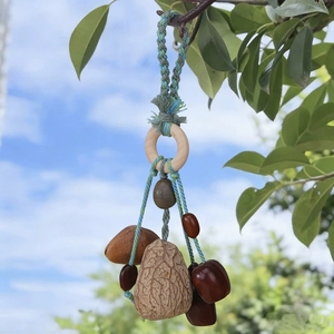 Wholesale Ethnic Handicraft Natural Fruit Shell Hanging Charm <b>Wind</b> <b>Chime</b> For Decorating - Product Image 6