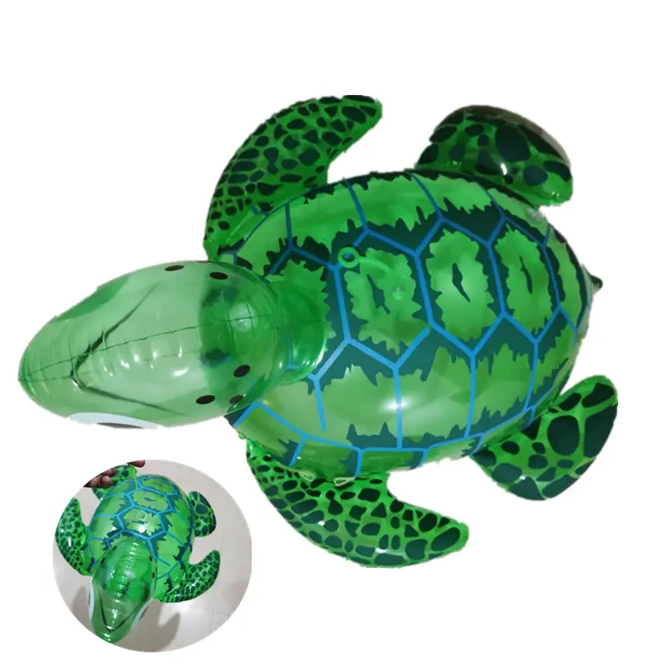 Nouveau PVC gonflable grenouille tortue enfants Flash Double clignotant corde à ressort ballon jouets gonflables