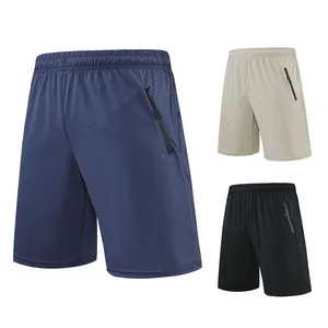 Pantalones cortos de nailon para hombre, Shorts masculinos de estilo Casual, personalizados, para fútbol, baloncesto, holgados, en blanco