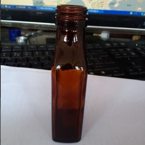 Botella de Vidrio Ámbar Plana de 10 ml con Serigrafía y Tapa con Pincel - Product Image 6