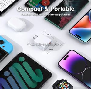 หัวชาร์จเร็วแบบหลายพอร์ต 20W USB C PD+QC 3.0 สำหรับ iPhone Samsung Android  ขายดี ใช้ได้กับมือถือทุกยี่ห้อ เหมาะสำหรับการเดินทาง - Product Image 6