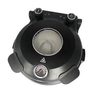 آلة إعداد البيتزا الكهربائية الصغيرة 1200 واط 12 بوصة، بفرن بيتزا حجري يوضع على طاولة، طاولة صغيرة، فرن بيتزا - Product Image 3