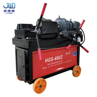 Machine automatique de roulage de filetage pour couplages de barres d'armature 16-40 mm, machine à fileter les barres d'acier avec moteur et boîte de vitesses