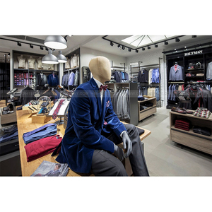 Vêtements d'affaires de luxe pour hommes Présentoirs de vêtements muraux en <span class=keywords><strong>bois</strong></span> pour le magasin <span class=keywords><strong>Design</strong></span> d'intérieur et présentoirs de magasin - Product Image 2