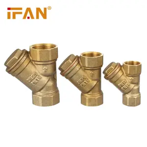 IFAN-Filter ventil Messing-Y-Sieb ventil Hoch temperatur beständiges 1/2 "-4" Messing filter ventil