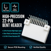 Connecteur de borne coudé droit 22 broches pour montage sur carte PCB automobile 7382-6100 – Composants électroniques de haute précision