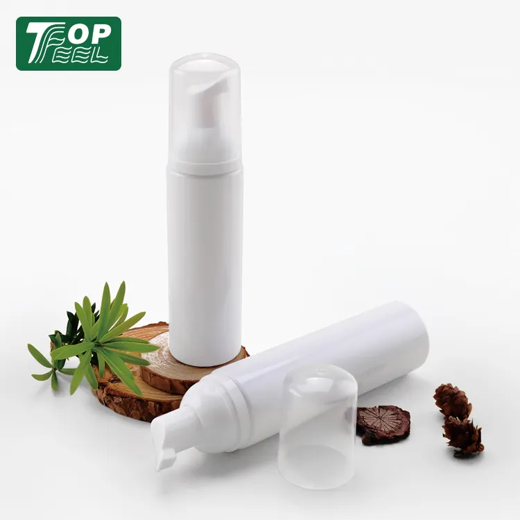 Bouteille pompe à mousse vide, contenant cosmétique blanc, vide, en PET, 5 pièces, 60 ml 80ml 100 ml
