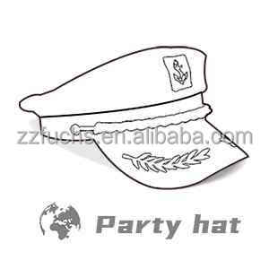 Dropshipping Schlussverkauf Erwachsene Yacht Boot Schiff Seemann Kapitän Kostüm Mütze Marine Admiral individueller weißer Hut - Product Image 6