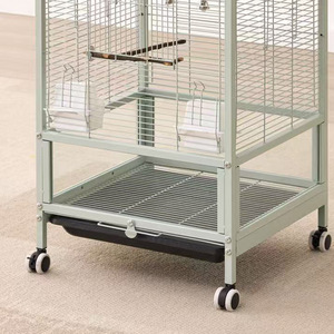 Grande Gabbia per Pappagalli Domestici Anti-schizzi con Barre Orizzontali Mobili, Facile da Arrampicare, Anti-fuga, Struttura in Metallo, Villa di Lusso - Product Image 3