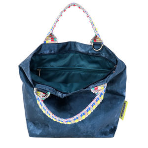 Bolso de Mano Minimalista Ecológico de la Serie Color-Blocking Lady Tyvek de Nuevo Diseño, con Dos Correas y Cierre para Viajes, Salidas Diarias y Uso General - Product Image 4