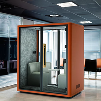 Espace de travail mobile intérieur Cabine d'étude Bureau Cabine silencieuse Conception modulaire insonorisée Immeuble de bureaux écologique Hôtel Hôpital