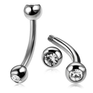<span class=keywords><strong>Piercing</strong></span> de Ceja de <span class=keywords><strong>Titanio</strong></span>, Barra Curva Tipo <span class=keywords><strong>Banana</strong></span>, Anillo para Labio, Daith, Helix, Rook, Arete para Cartílago, Tragus, Joyería - Product Image 2