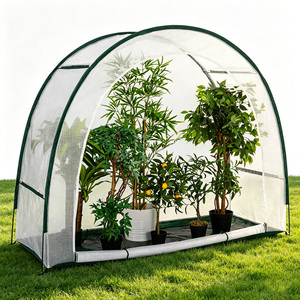 Invernadero de Jardín VERTAK con Estructura de Fibra de Vidrio en Forma de Media Luna para Cultivo de Flores y Crecimiento de Plántulas - Product Image 1