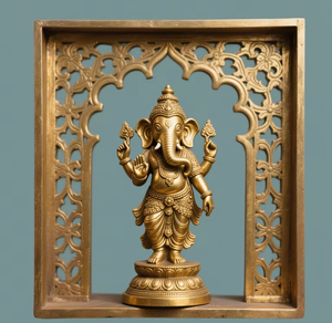 Vente de statues de Ganesha en bronze pour la dévotion et la décoration à domicile - Product Image 4