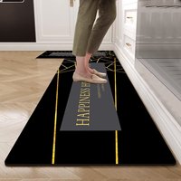 Alfombrillas de Cocina y Puerta Modernas, Lavables, Resistentes, Cómodas, Duraderas, de Terciopelo Cristal, Impermeables y Únicas, al por Mayor