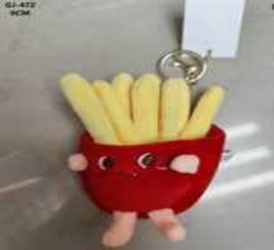 Fries Plush Keychain 9cm Soft <b>Cartoon</b> Pendant For Bag Or <b>Backpack</b> Gift - Product Image 3
