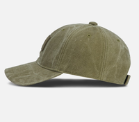 Gorras de béisbol con parche de logotipo de lona de Color sólido de 6 paneles de alta calidad, estilo Polo, tamaño ajustable en blanco liso