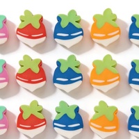 Gommes à effacer promotionnelles en PVC pas chères, forme unique, emballage en boîte en papier, pour l'école, les enfants, la maison et le bureau.