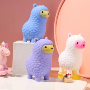 Hot Sale Cute Alpaca Decompression Ball Anti Stress Children Fidget Stretch Squeeze Squishy Animal Toys for Autism Adult and Kid - Product Image 4