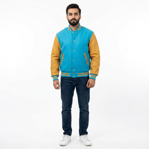 Custom New <b>Men's</b> Basic Wool <b>Letter</b> <b>Man</b> Baseball Varsity <b>Jacket</b> Bomber Outwear Baseball Letterman Varsity <b>Jacket</b> <b>Jacket</b> For <b>Men</b> - Product Image 1