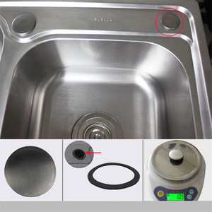 Tappo per Lavandino da <span class=keywords><strong>Cucina</strong></span> e Bagno, Copertura per Foro <span class=keywords><strong>Rubinetto</strong></span> Vasca da Bagno, Ferma Acqua 36mm - Product Image 2