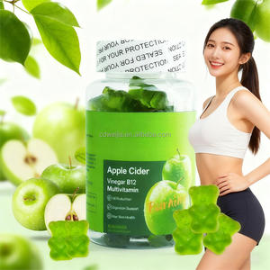 Bonbons gélifiés en forme de cube fruité au vinaigre de cidre de pomme 200g B12 Multivitamines Réduction de l'huile Soutien à la digestion Compléments alimentaires pour les cheveux et la peau - Product Image 1